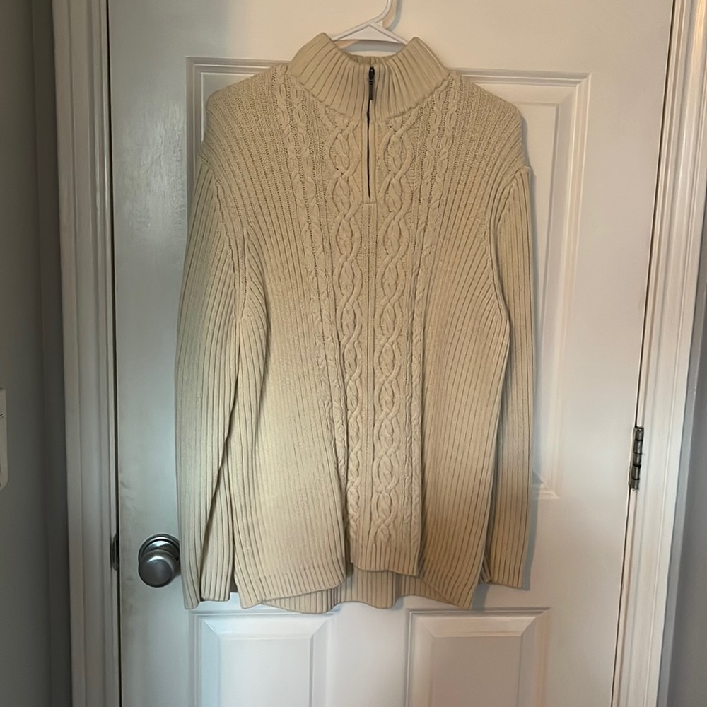 Cream Knit Women’s Quarter Zip